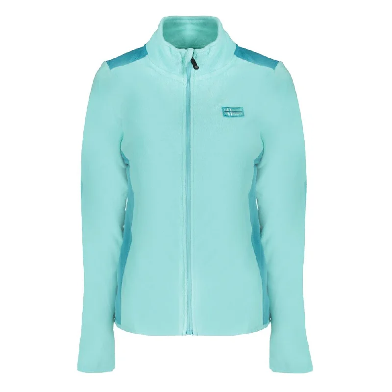 Light Blue Polyester Women Sweater Denim Fabric Leather Fabric Suede Fabric