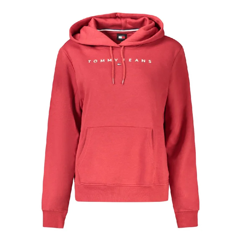 Red Cotton Sweater Elasticated Padded Insulated