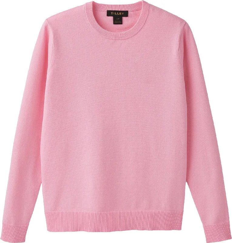 High Twist Cotton Crew Neck Sweater - Women's|-|Chandail à col rond en coton High Twist - Femme Cashmere Blend Cotton Blend Poly Blend