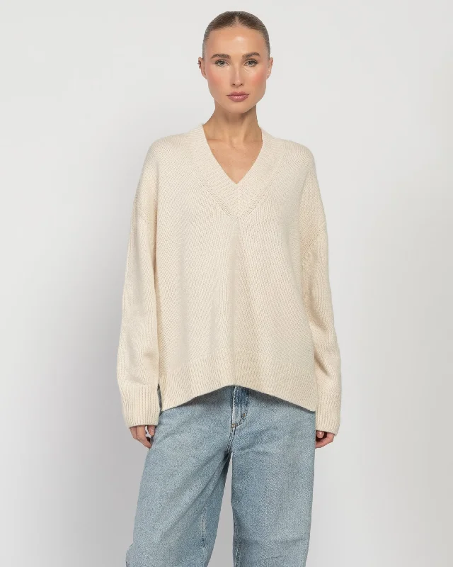 V-Neck Sweater Turtle Neck Boat Neck Asymmetrical Neck