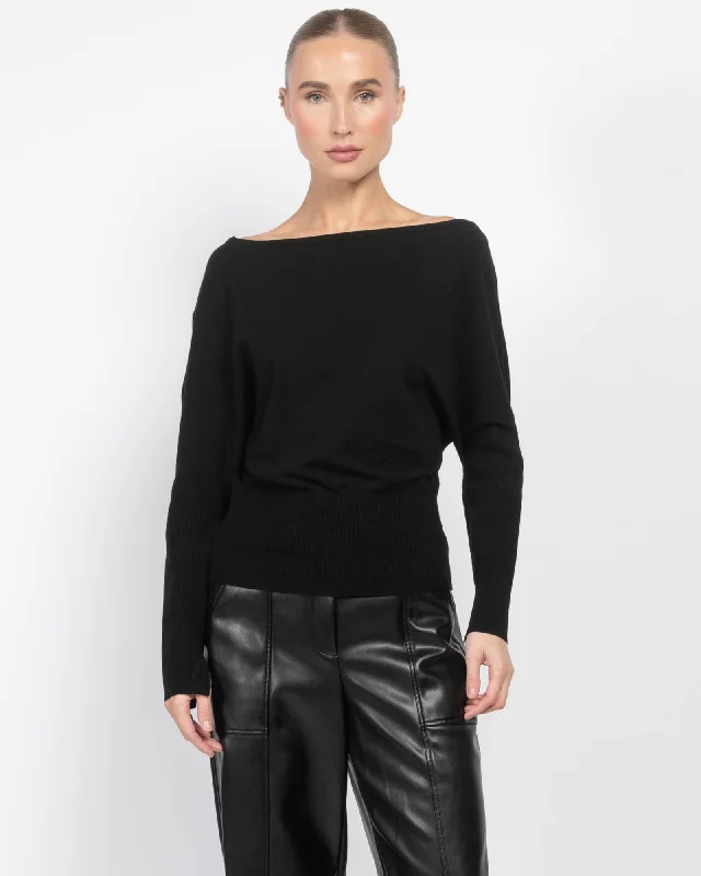 Lavina Off-The-Shoulder Sweater Bright Pastel Dark