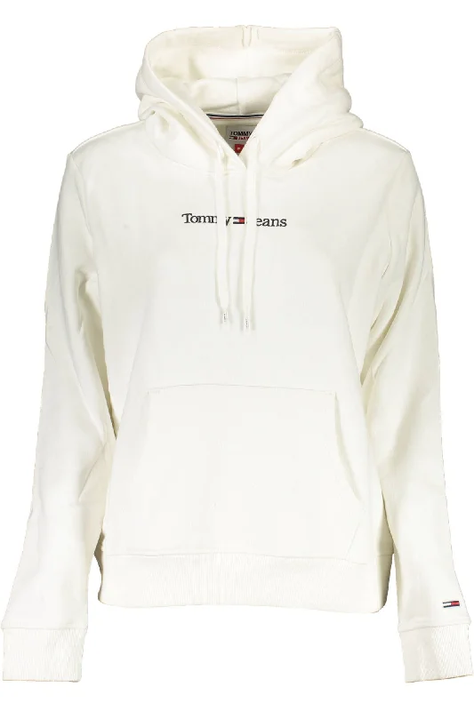 White Cotton Women Sweater Soft Cozy Warm