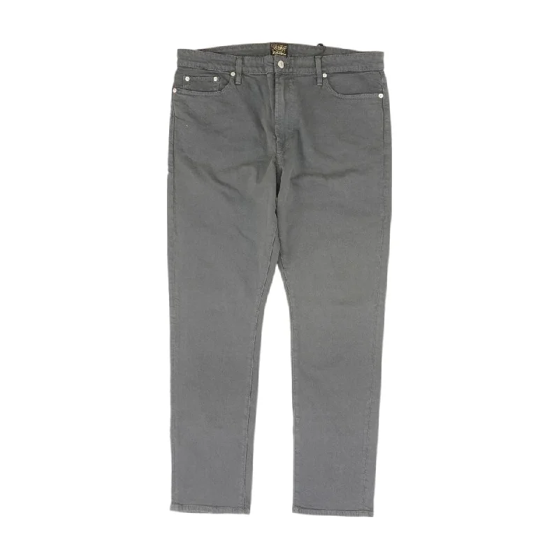 Gray Solid Slim Jeans Comfortable Faded High-Rise Jeans