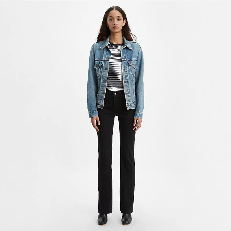 Levi's Classic Women's Bootcut Jeans - Soft Black Classic Blue Denim Jeans
