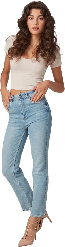 Denver High Rise Straight Jeans - Women's|-|Jean droit à taille haute Denver - Femme Trendy Classic Fit Jeans