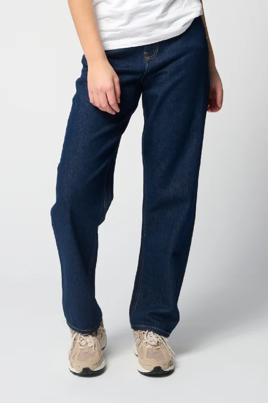 De Originale Performance Loose Jeans - Dark Blue Denim Comfortable Drawstring Waist Jeans