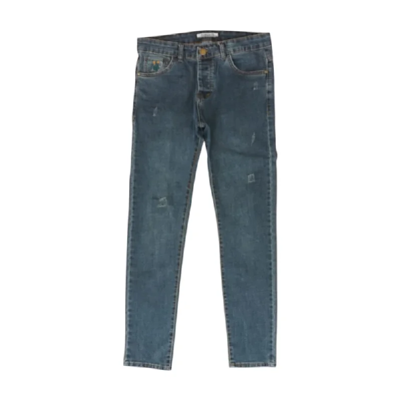 Solid Regular Jeans Comfortable Drawstring Waist Jeans