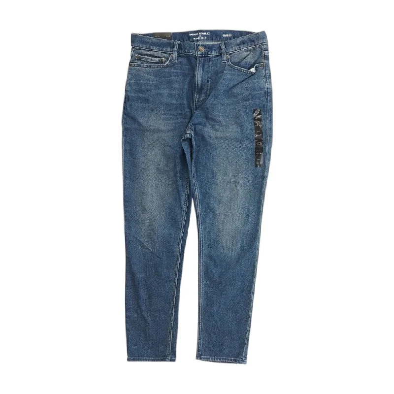 Solid Slim Jeans Casual Wide-Legged Denim Jeans