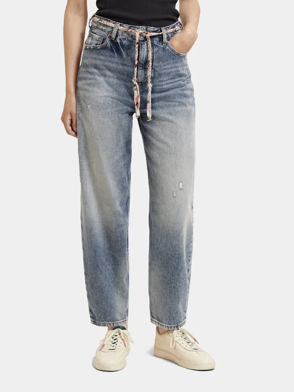Tide balloon leg jeans Classic Black Denim Jeans