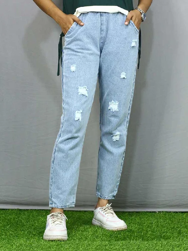 Women Baggy Fit Jeans Fashionable Straight Fit Denim