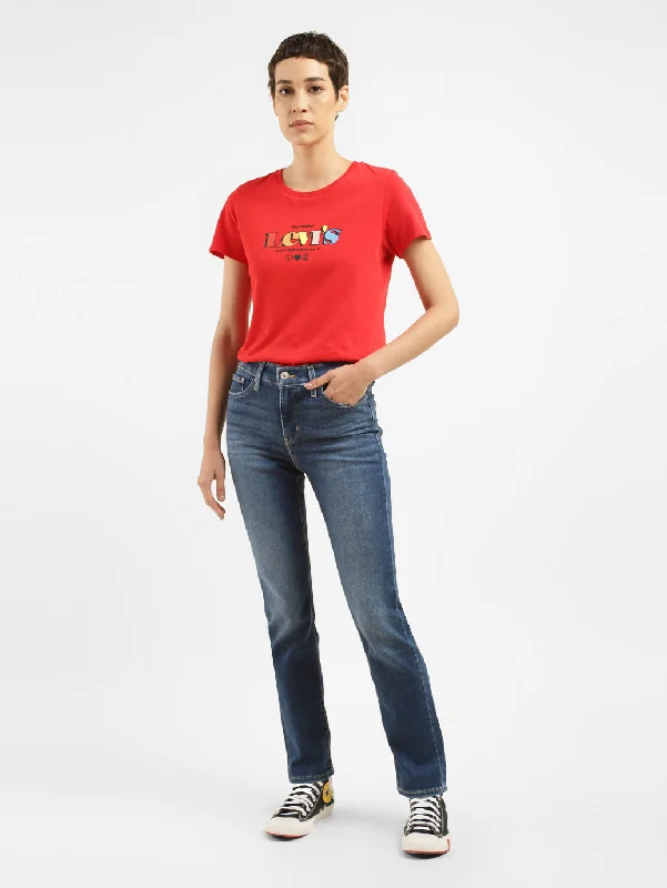 Women's Mid Rise 312 Slim Fit Jeans Comfortable Full-Length Denim Jeans
