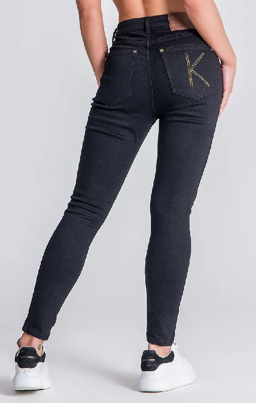 Black Diamond Collection Jeans Trendy Cut-Off Denim Shorts