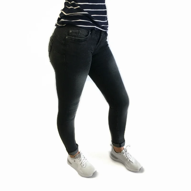 Blend She Ladies Nova Blackie Jeans - 20201199 Trendy Acid Wash Skinny Jeans