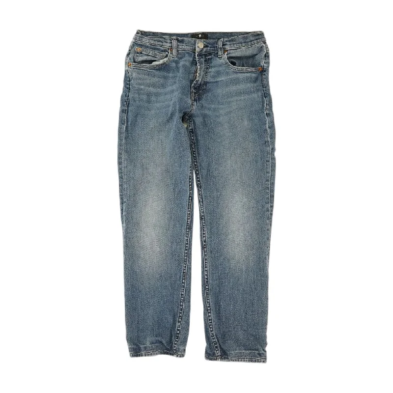 Blue Solid Low Rise Slim Leg Jeans Fashionable Mom Jeans