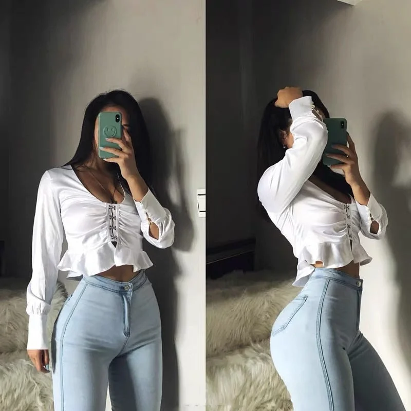 High waisted jeans women spring autumn sexy tight hip lifting Leggings high elasticity slim pants fashionable and versatile Comfortable Zip-Up Skinny Jeans