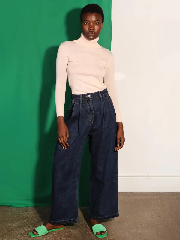 L.F. Markey Myles Jeans in Indigo Casual High-Waisted Bootcut Jeans