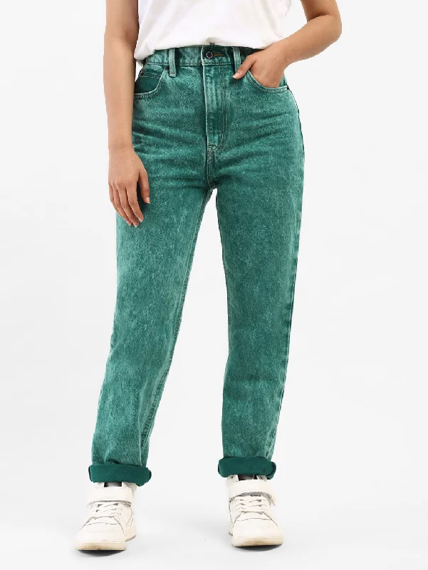 Levi's x Deepika Padukone Emerald High Straight Jeans Elegant High-Waisted Flared Jeans