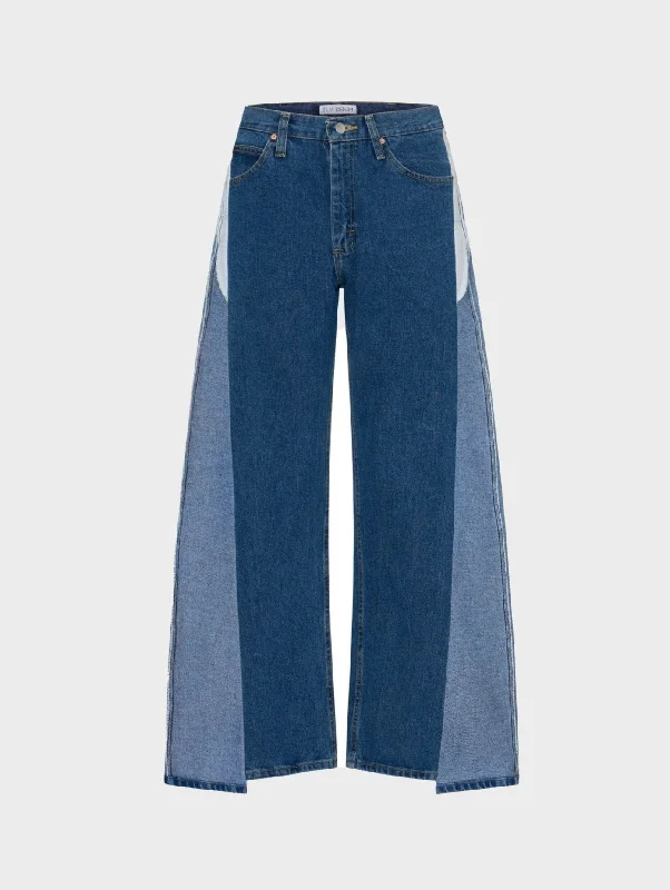 Maya Jeans Mid Blue Trendy Vintage Denim Jeans