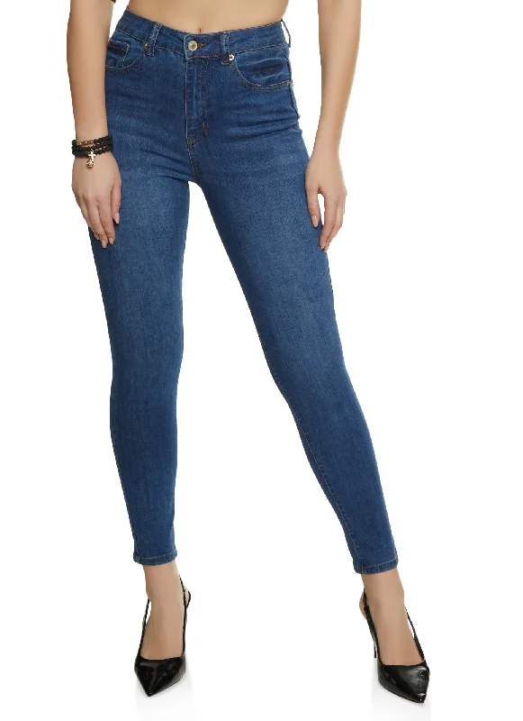 WAX Whiskered High Waist Skinny Jeans Fashionable Bootcut Jeans