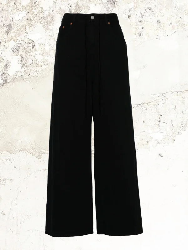 MM6 Maison Margiela Wide-leg jeans Comfortable Drawstring Waist Jeans