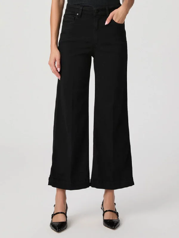 Paige Anessa Jeans Black Shadow Comfortable Low-Rise Jeans