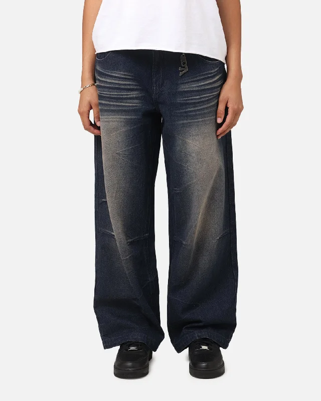 Saint Morta Amplus Jeans Antiquity Blue Comfortable Flare Leg Jeans