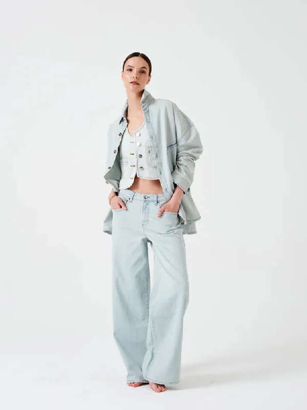 Seventy + Mochi Gracie Slouchy Jeans Coachella Wash Comfortable Boyfriend Jeans