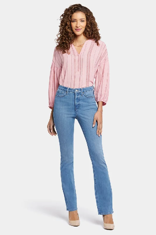 Slim Bootcut Jeans in Notting Hill MAER2880 by NYDJ Stylish Plus Size Denim Jeans