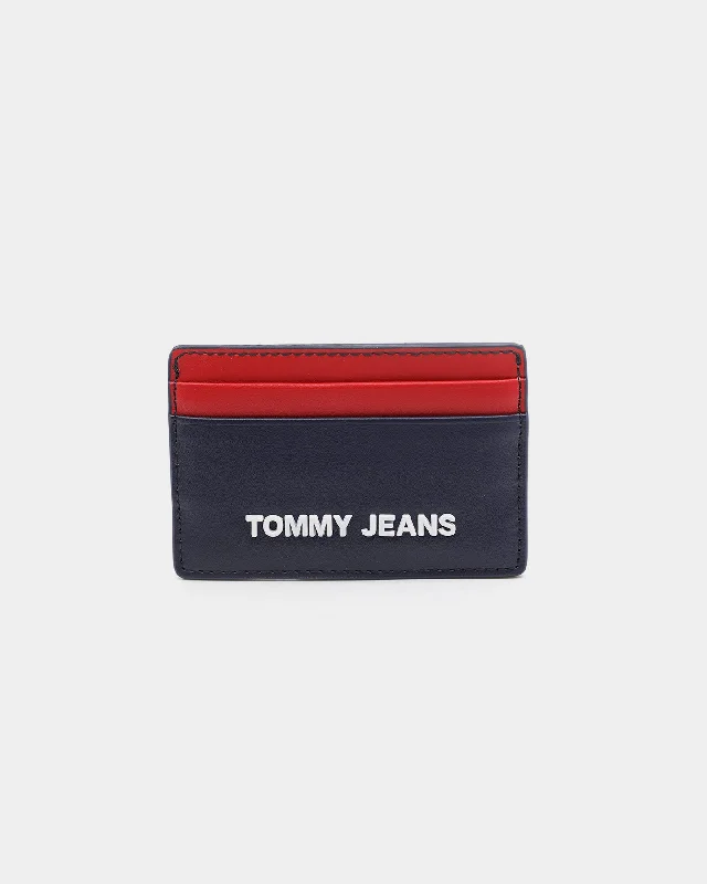 Tommy Jeans Women's TJW PU Colour-Blocked Credit Card Holder Corportate Fashionable Relaxed Fit Denim