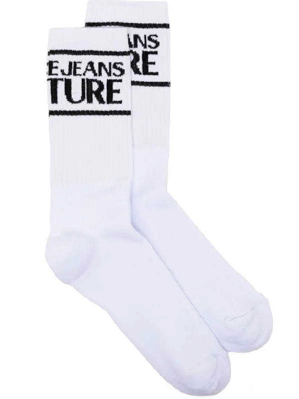Versace Jeans Couture logo-embellished socks Stylish Relaxed Fit Skinny Jeans