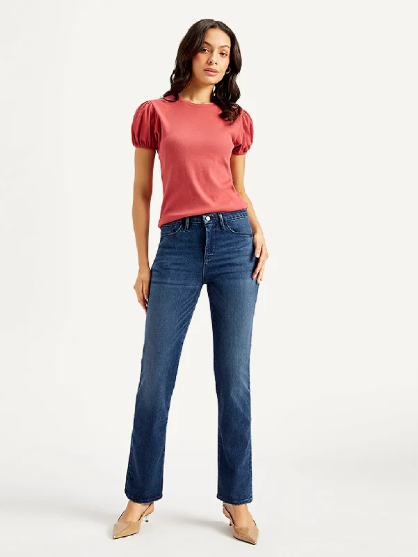 Women's Mid Rise 314 Blue Jeans Chic Cropped Jeans