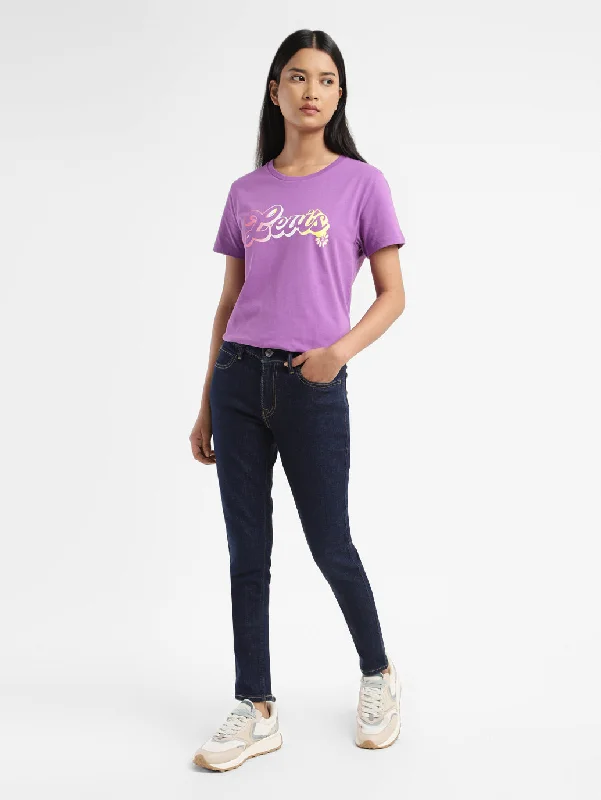 Women's Mid Rise 710 Super Skinny Fit Jeans Cozy Stretch High-Waist Jeans